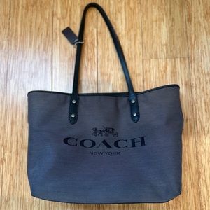 Coach Horse & Carriage Jacquard City Zip Tote